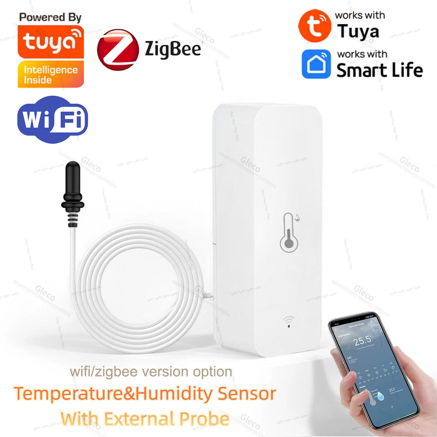 Aquarium Plants - Czujnik temperatury i wilgotności Tuya Wifi