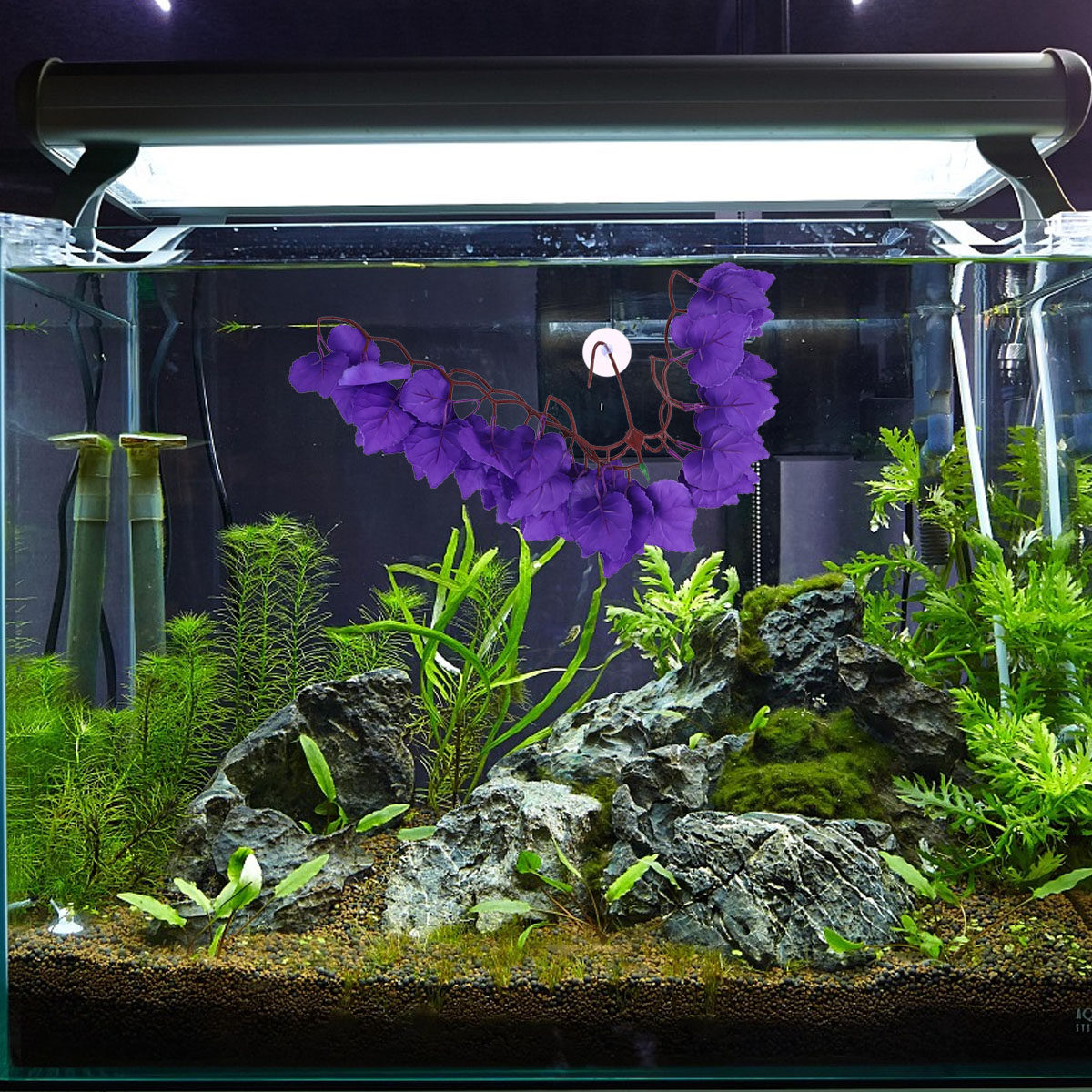 Aquarium Plants - 1 szt. Sztuczna roślina rattanowa do