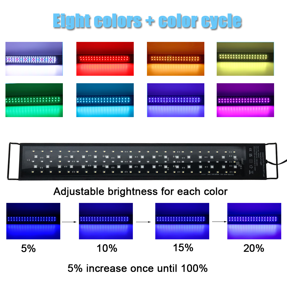Lampa LED do akwarium 30-60cm, – Aquarium Plant Grow Light recenzja i cena