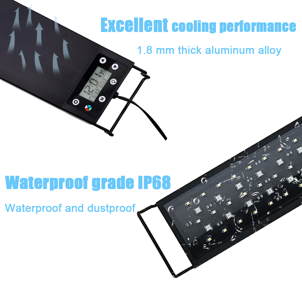 Lampa LED do akwarium 30-60cm, – Aquarium Plant Grow Light recenzja i cena